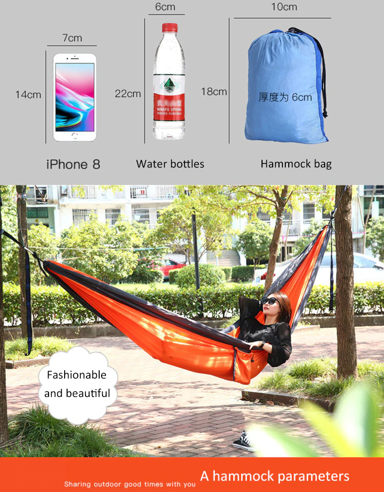 Cheap Goat Tents 1 2 Person Portable Outdoor Camping Hammock With Mosquito Net High Strength Parachute Fabric Hanging Bed Hunting Sleeping Swing Tents 